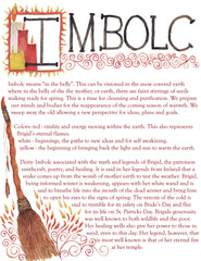 Imbolc: wiccan celebration and ritual set